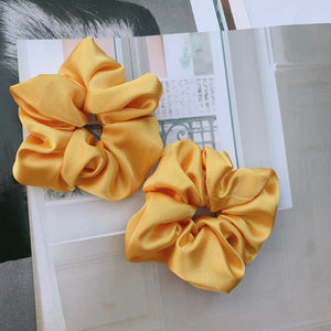 Gold Satin Scrunchie