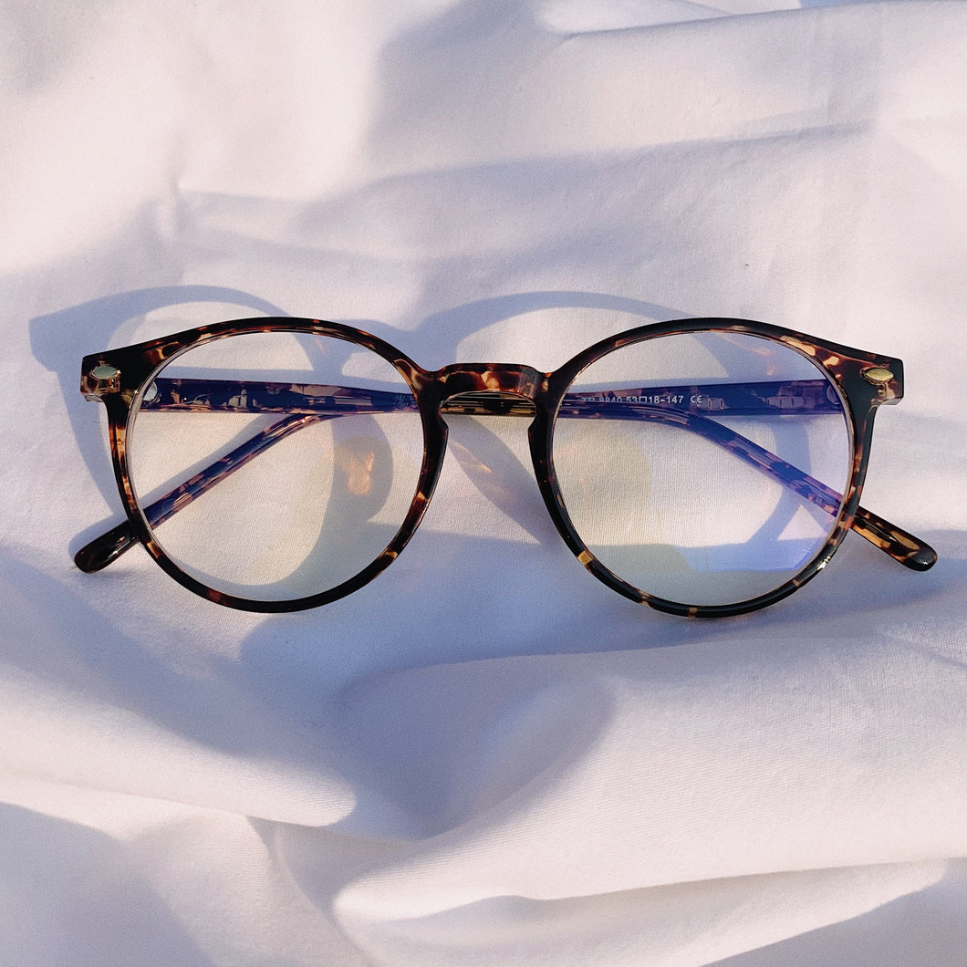 Brandy Blue Light Glasses Tortoise