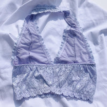 Load image into Gallery viewer, Stace Lace Halter Bralette Lavender
