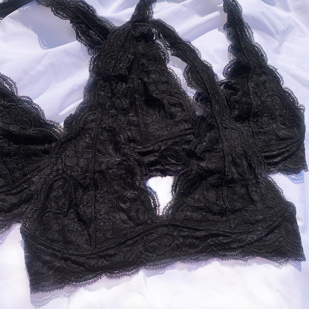 Lace Bralette Black