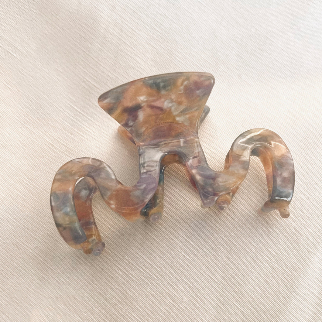 Siena Wavy Hair Clip Pastel