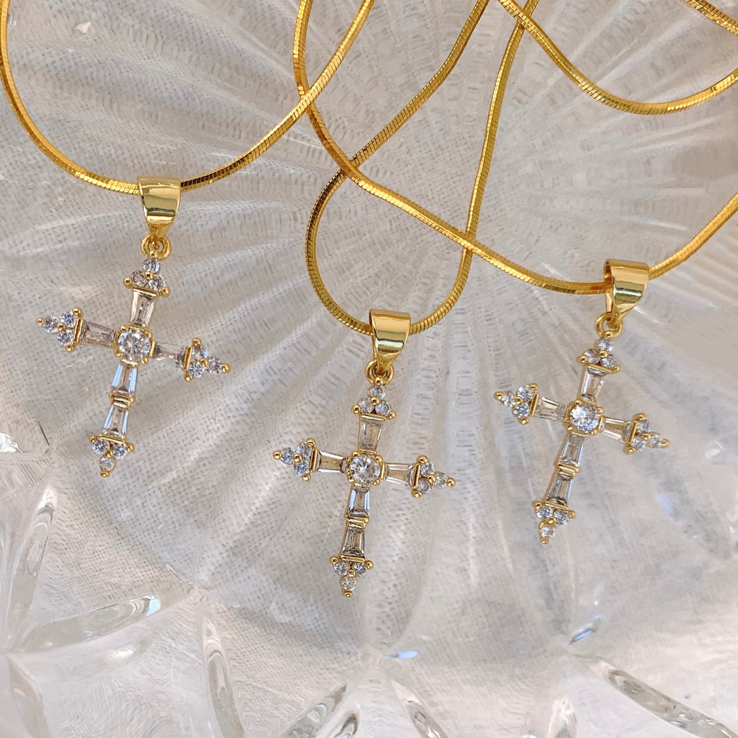 Golden Cross Necklace