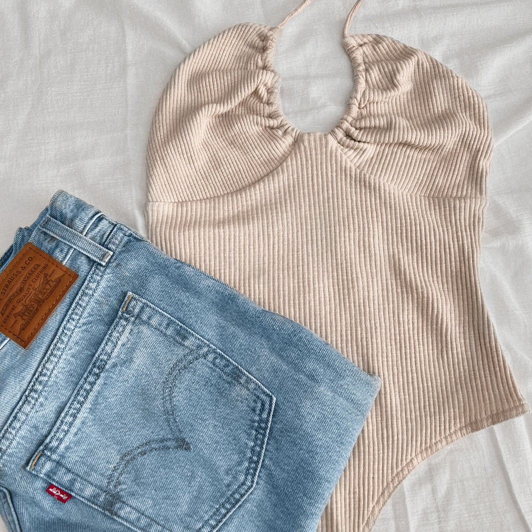 Jackie Bodysuit Beige